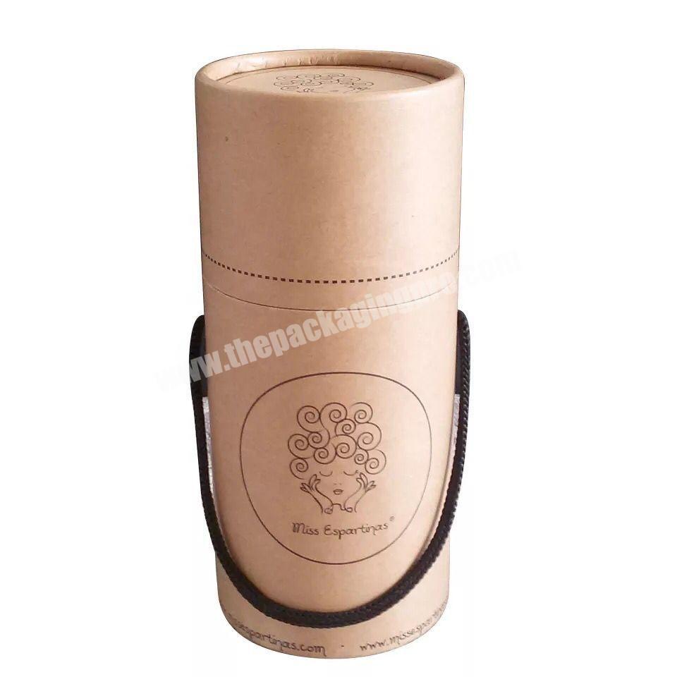 Empty Printed Biodegradable Wholesale Eco Friendly Recycled Round Kraft Cardboard Luxury Cylinder Custom Paper Tube Packaging