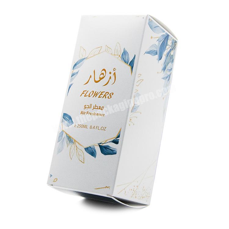 Environmental Recyclable UV Printing Design Private Label Foldable Paper Method Cosmetic Perfume Box Packaging