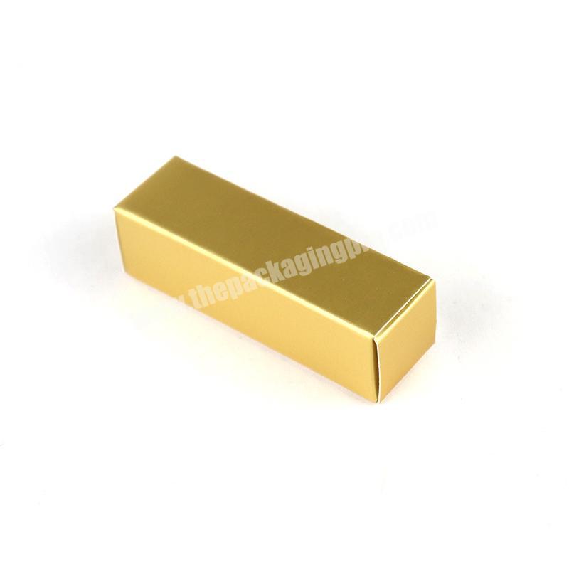 Exquisite Golden Lipstick Box for Gift Packaging Box Classic Design Attractive Appearance
