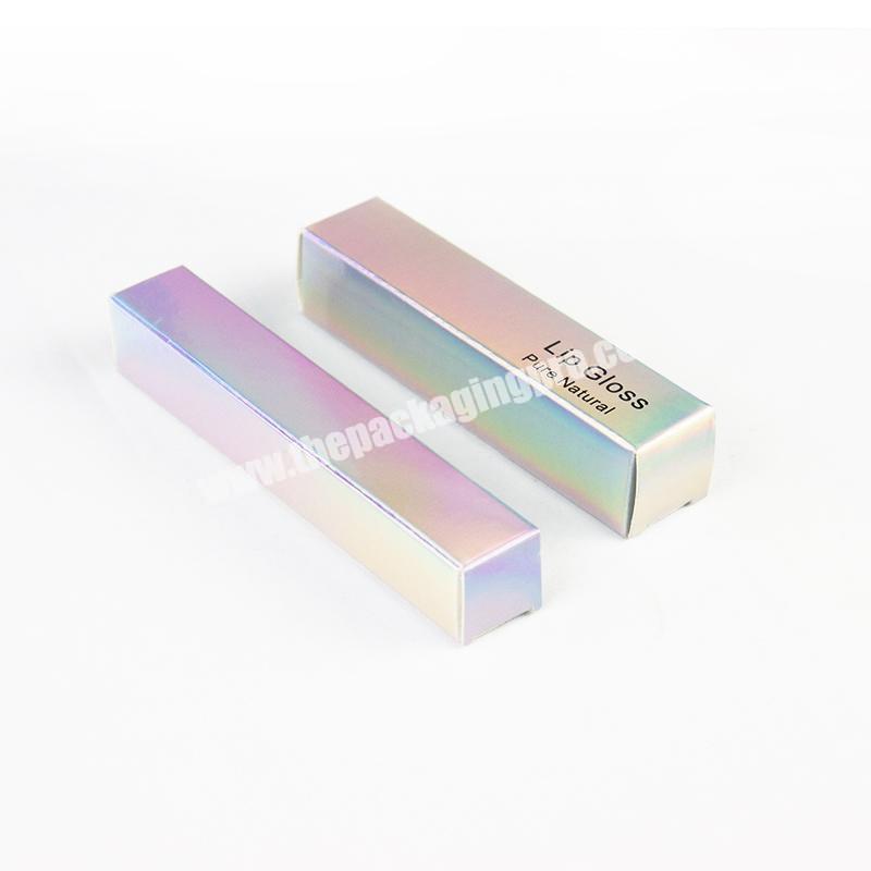 Manufacturer Custom Logo Design Luxury Cosmetic Lip gloss Full Colors Packaging Paperboard Lipstick Packaging Boxes