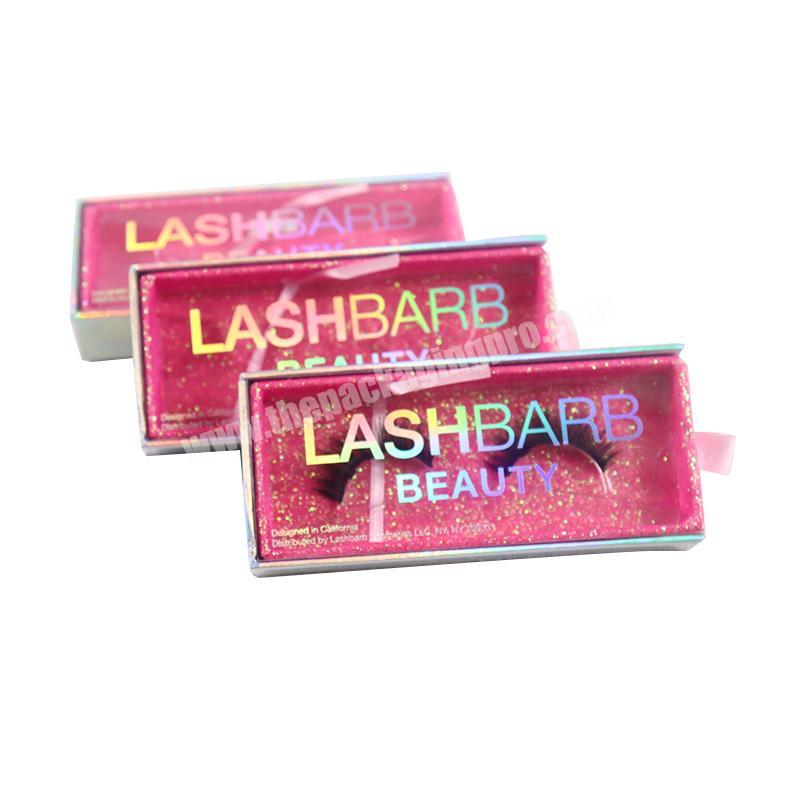 Wholesale Custom LOGO 3D Mink Eyelashes Customized Eyelash Drawer Magnetic Packaging Box private Label For False Eyelashes