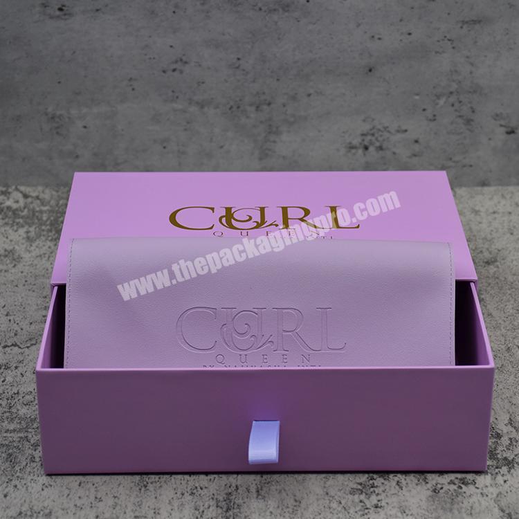 Custom Factory Direct Hard Rigid Cardboard Sliding Box With Ribbon Rope Packaging Gift Drawer Storage Box