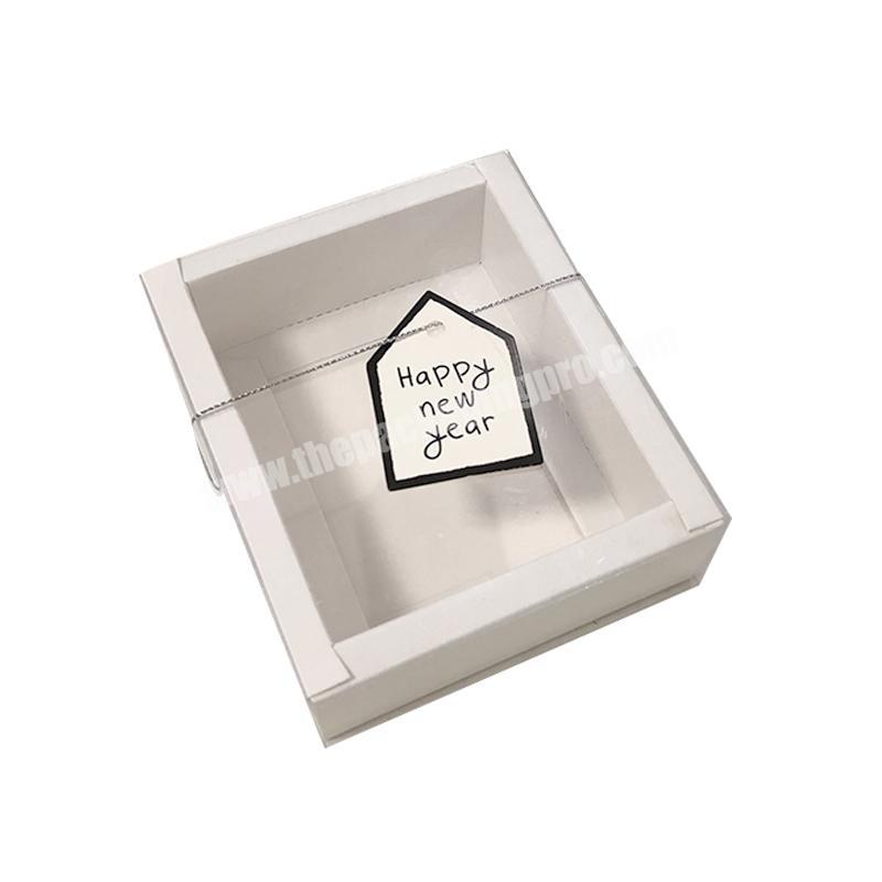 Fashion attractive design luxury kraft paper pack pvc window candle shipping box for candle