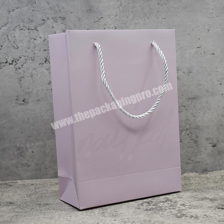 Fast Shipping Luxury Eco Friendly Pink Paper Bags With Your Own Logo Shoping Bags Paper
