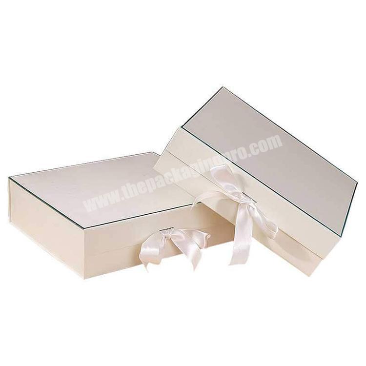 Free Sample Customized Size Magnet Folding Boxes With Ribbons Luxury Gift Boxes For Gift Packaging Boxes For Clothes