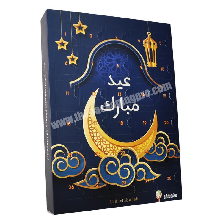 Shop Christmas Handmade Magnetic Paper Drawer Ramadan Advent Calendar Cardboard Packaging Box
