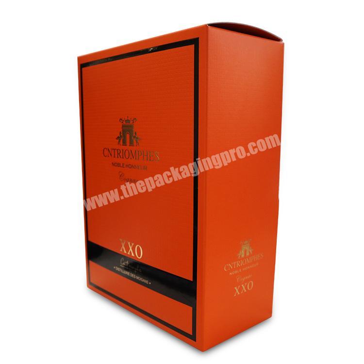 Free sample Manufacturer custom XO wine box packaging box soft drink box