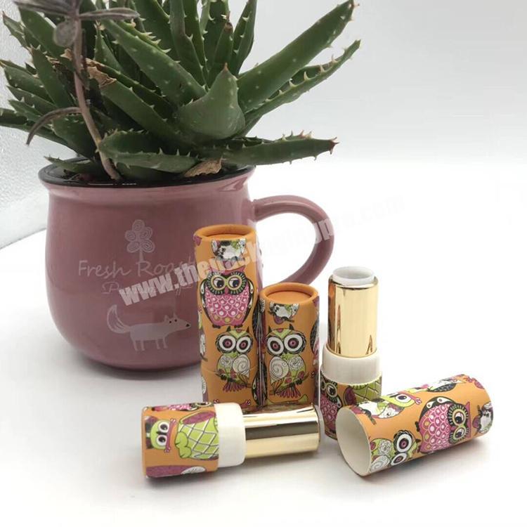 Free sample custom printed luxury lipstick boxes paper cosmetic packaging tube