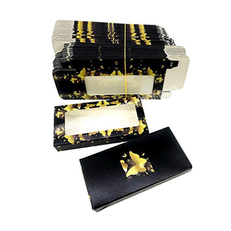 Full Strip Bulk Square Cardboard 3d 25mm Mink False Eyelashes Packaging Box