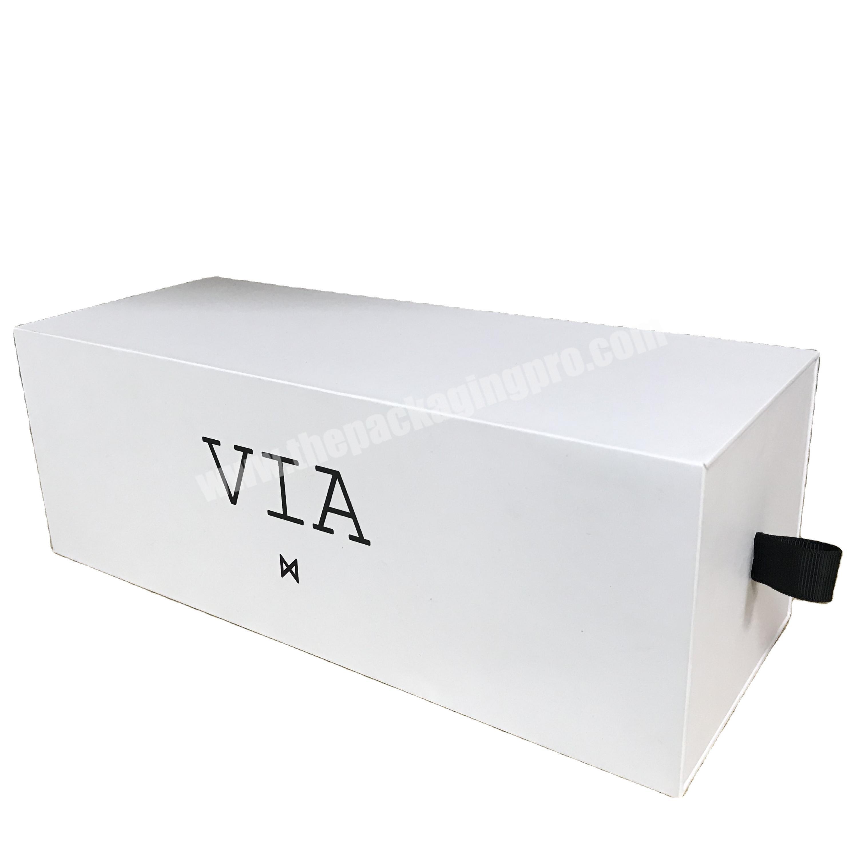 Glod Foil Stamping  Packaging Drawer f Gift Box Elegant Custom OEM Logo