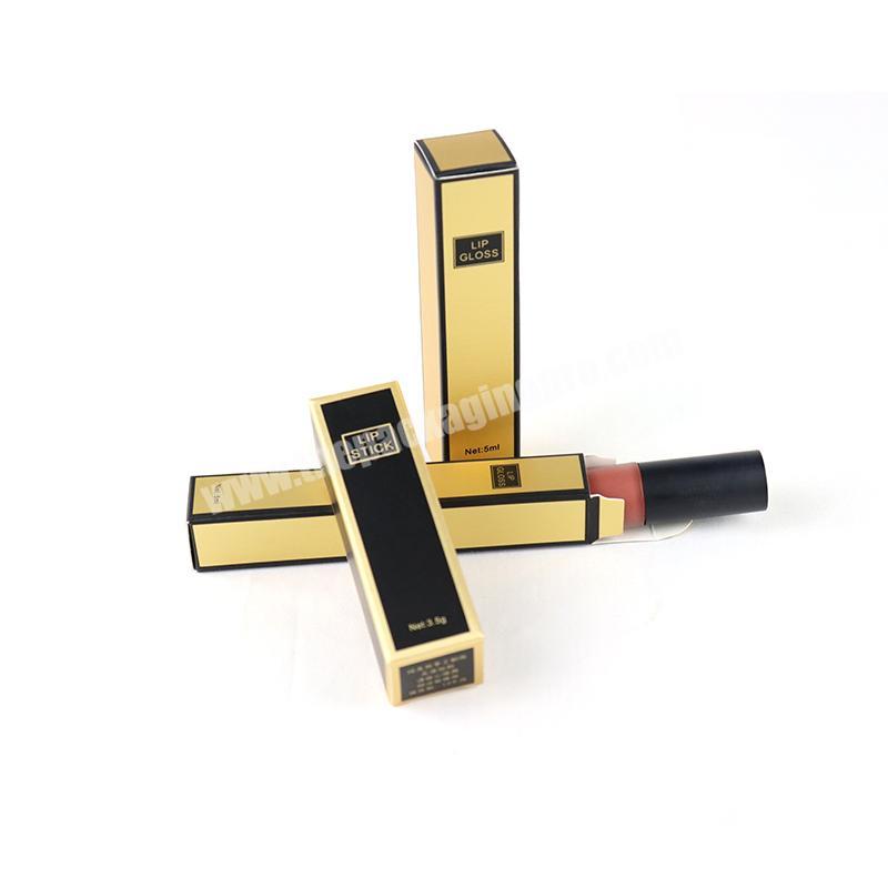Customized Folding Lipgloss Packaging Box Cosmetics Paper Box Luxury Custom Creative Lipstick Boxes Packaging