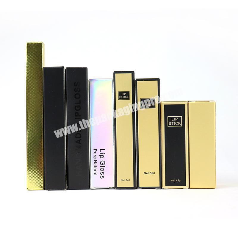 Custom Custom Logo Design Luxury Cosmetic Lip gloss Full Colors Packaging Paperboard Lipstick Packaging Boxes