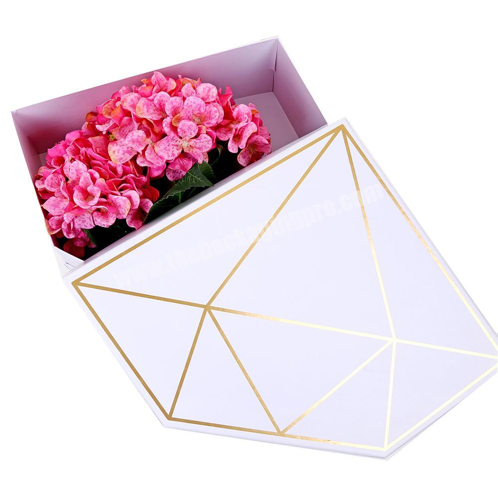 Heart shape flower box custom shaped box mothers day flower box for Flower Rose Packaging