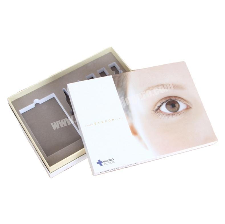 High Quality Cheap Custom Paperboard Carton Makeup Skin Eye Care Beauty Set Products Packaging Cosmetic Gift Box With EVA Magnet