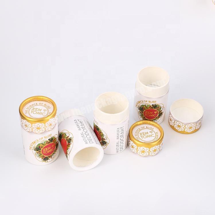 High Quality deodorant Damp proof lipstick packaging  push up paper tube lip balm