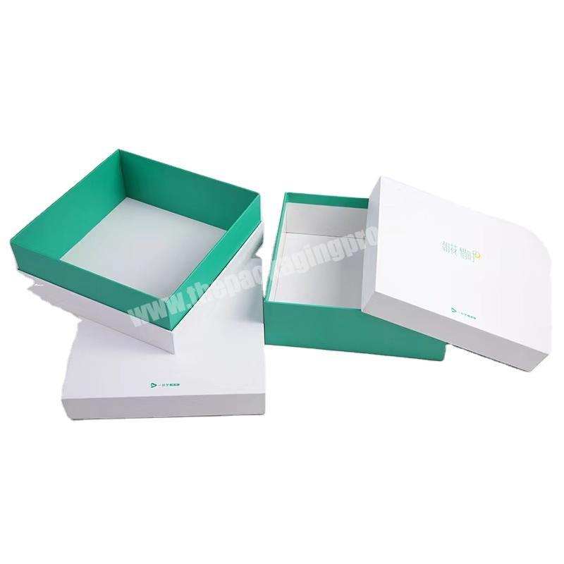 High quality custom logo square shaped packing box rigid gift packaging boxes for jewelry