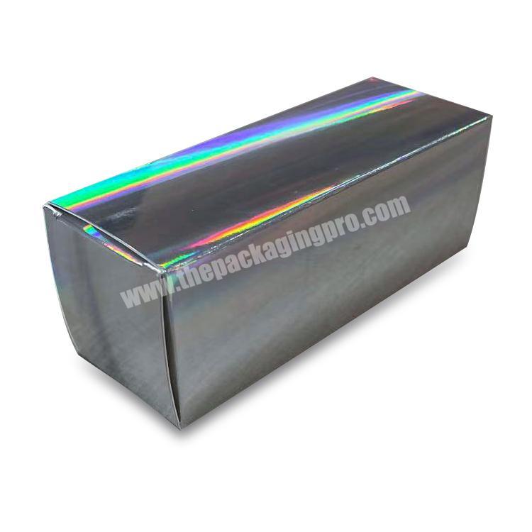 High quality customized cardboard laser printing holographic paper box printing paper packaging box