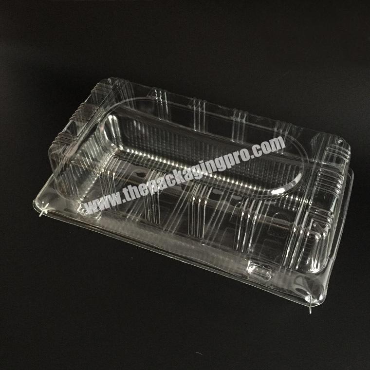 High quality disposable pp clear cookie plastic sushi cake box