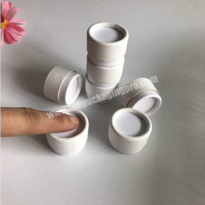 High quality white kraft Cardboard paper jar 5ml//7ml/10ml/15ML  deodorant  container oil-resistant