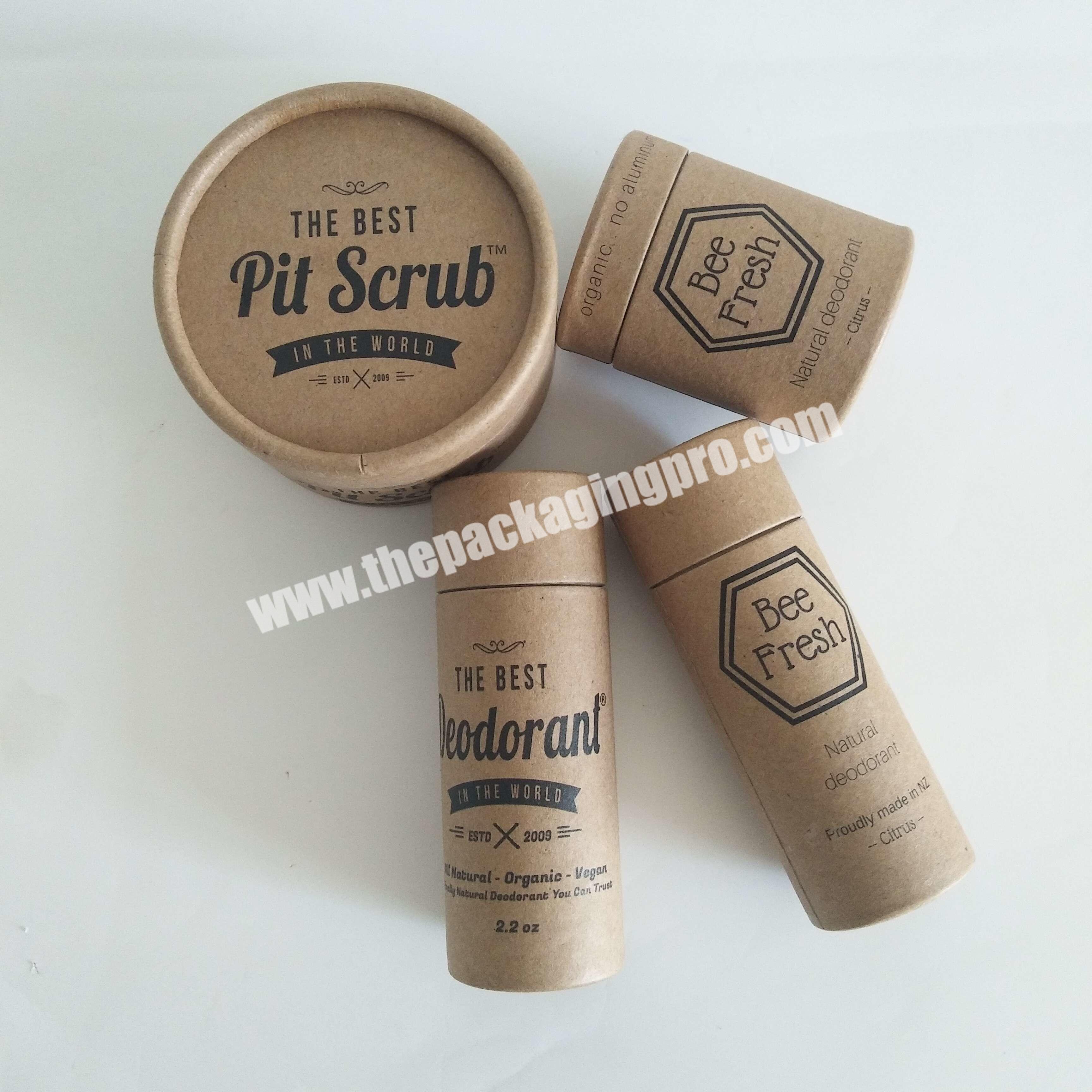 Hot sale biodegradable lipstick deodorant container cardboard paper tube