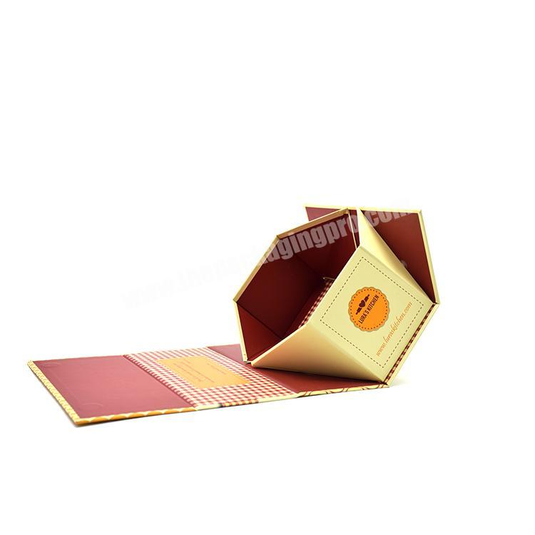 Shop Logo Printed Customized Clamshell Personalized Gift Cardboard Magnetic Storage Folding Paper Box