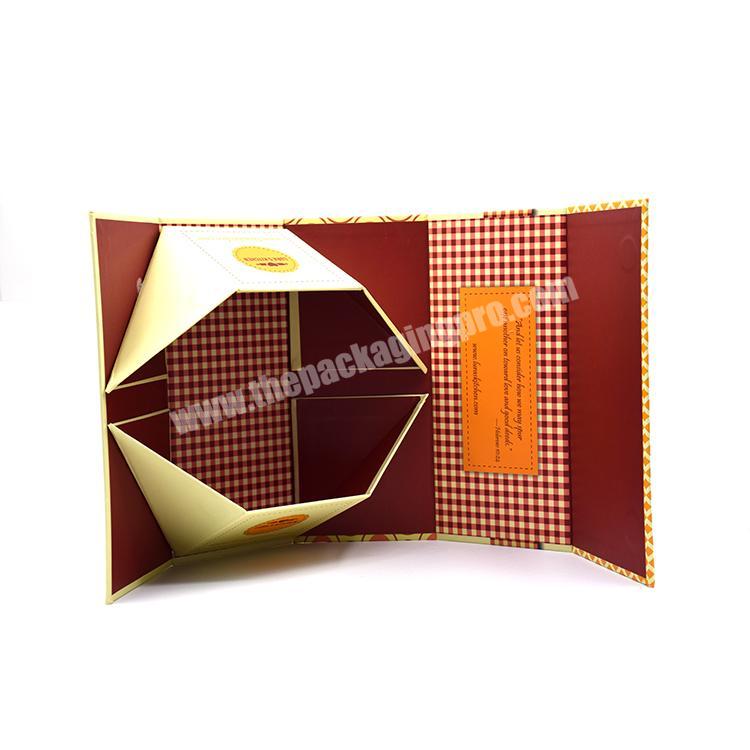 Custom Logo Printed Customized Clamshell Personalized Gift Cardboard Magnetic Storage Folding Paper Box