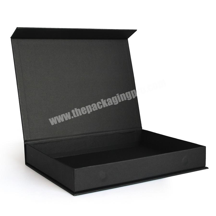 Luxury Custom black magnetic closure boxes Cardboard Paper Gift Packing Box With Magnetic Lid