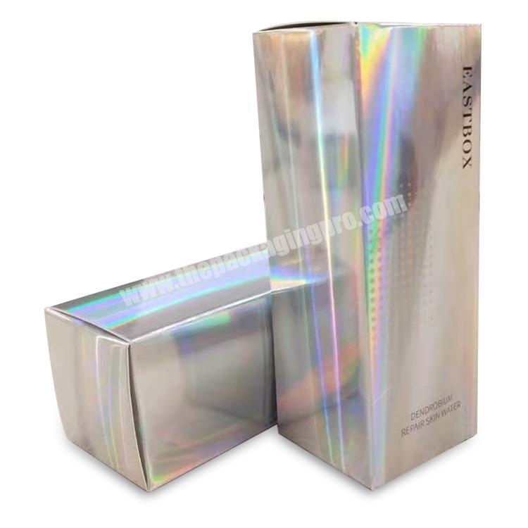 Luxury cosmetic paper box for lipstick stick lip gloss custom laser hologram printing gift box