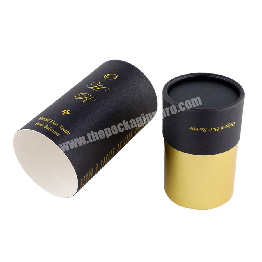 Manufacturer custom size white black paper tube cylinder box