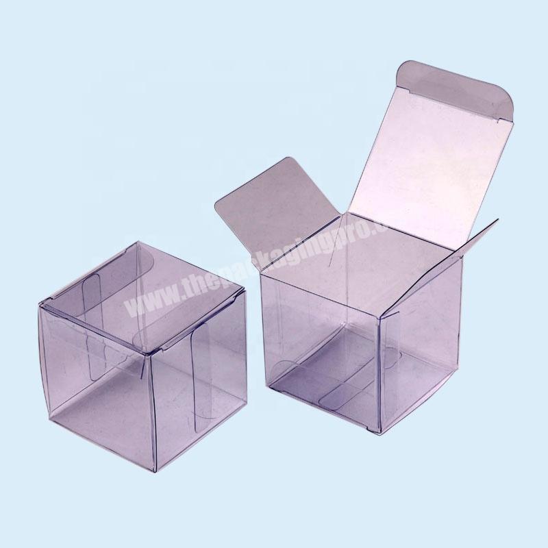 Manufacturer foldable purple display plastic fruit doll cosmetic with clear window with pvc gift packaging box