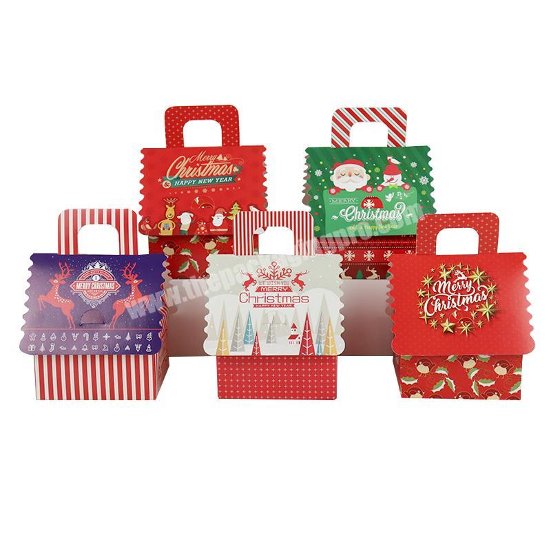 Merry Christmas Santa Claus Candy Gift Boxes Gift Bag Christmas Boxes Party Favors Gift Box With Handle