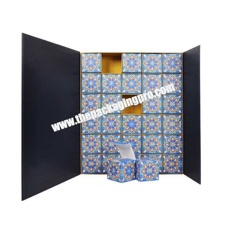 Custom Most Popular Styles Holiday Gift Packaging Box Ramadan Chart Eid Countdown Advent Calendar