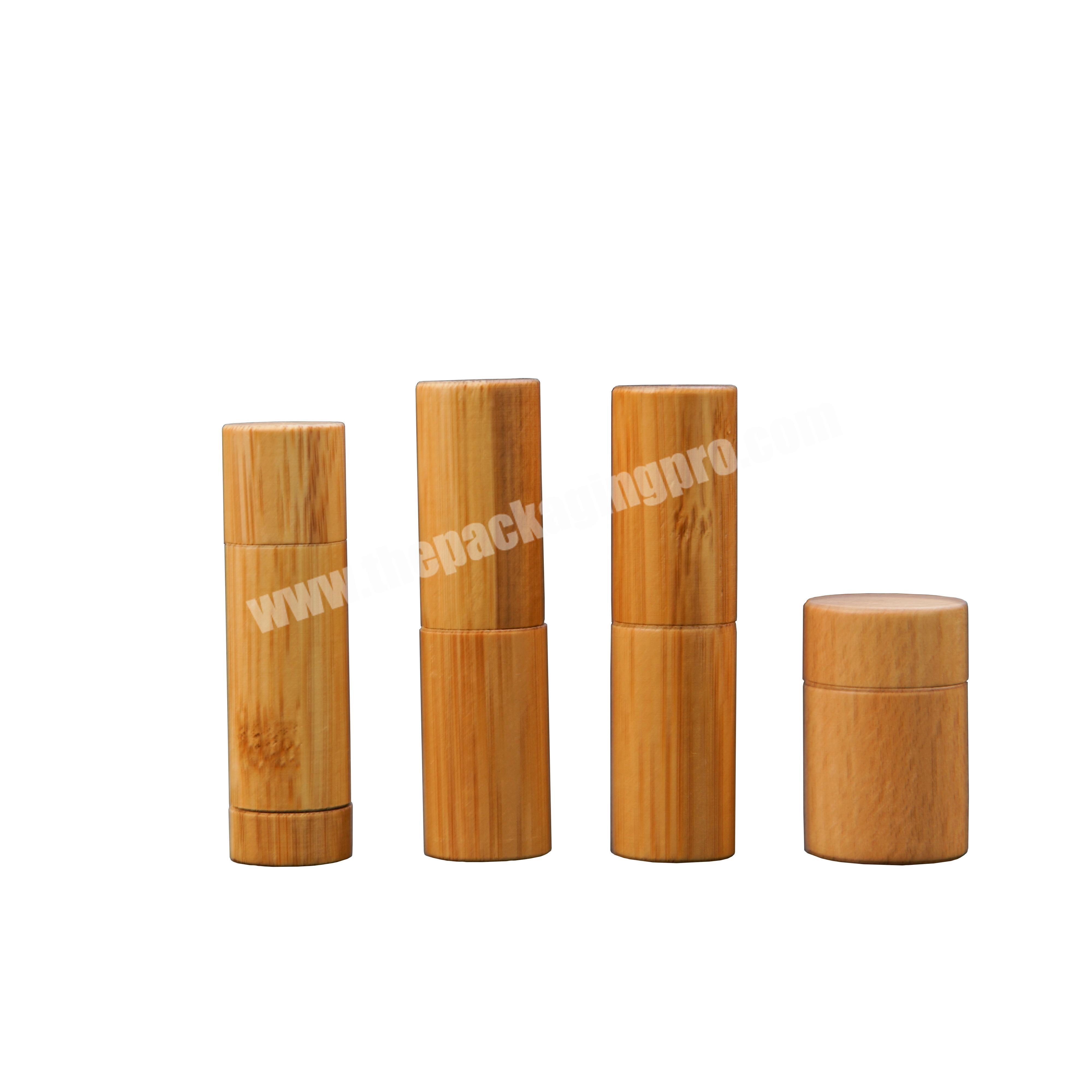 Natural Bamboo Lip Balm Tubes environmental cosmetic tube