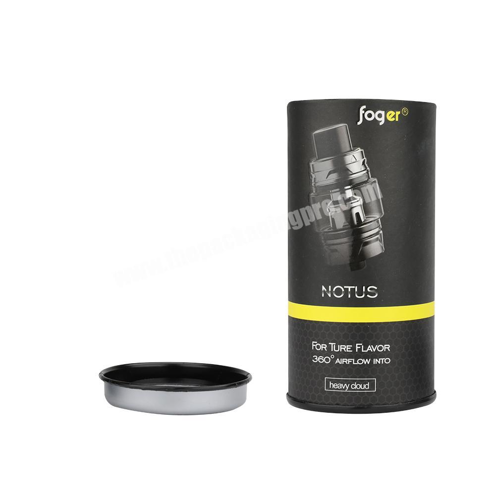 Packaging Paper Boxes Biodegradable metal lid paper tubes cardboard tubes for t-shirt apparel packaging