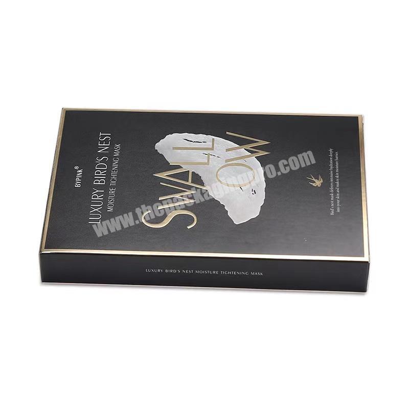 Packaging boxes  Custom Cardboard Box Folding Carton Paperboard box packaging For facial mask made in china