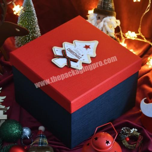 Paper Printing Elegant Christmas tree Box for gift Kraft Paper bag Paper Box for Christmas