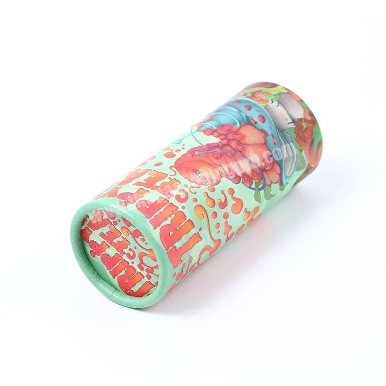Recycled Food Grade Paper Cylinder Packaging Box Tube Container For Tea Food Packaging