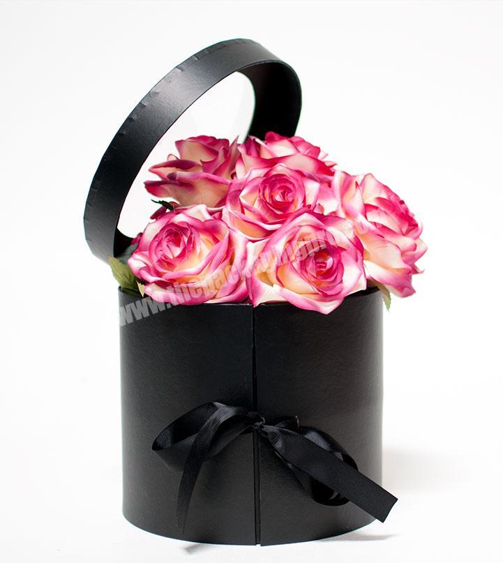 Round cardboard paper rose flower packing boxes wholesales