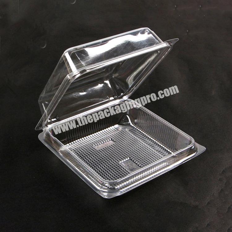 Small clear new sweet individual cake dessert bread plastic box for drycake