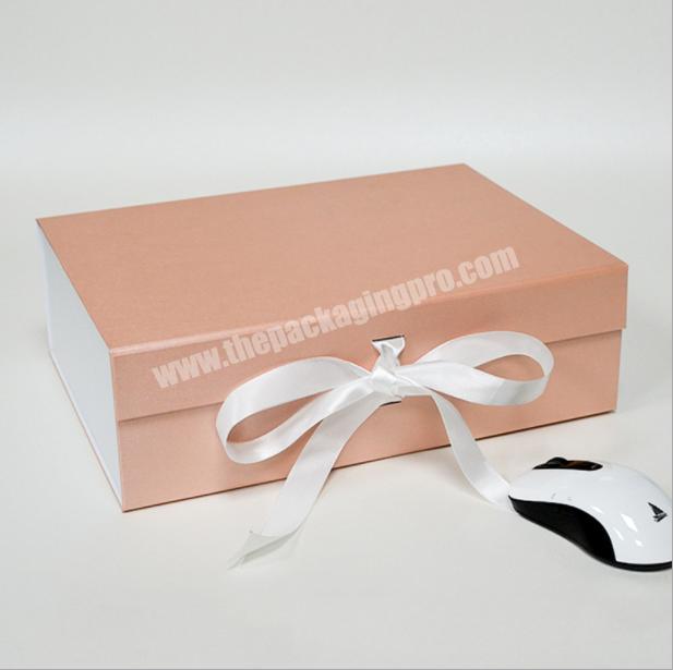 Stock luxury cardboard magnetic folding packaging gift box, drawer gift box with lid-LOGO can be added