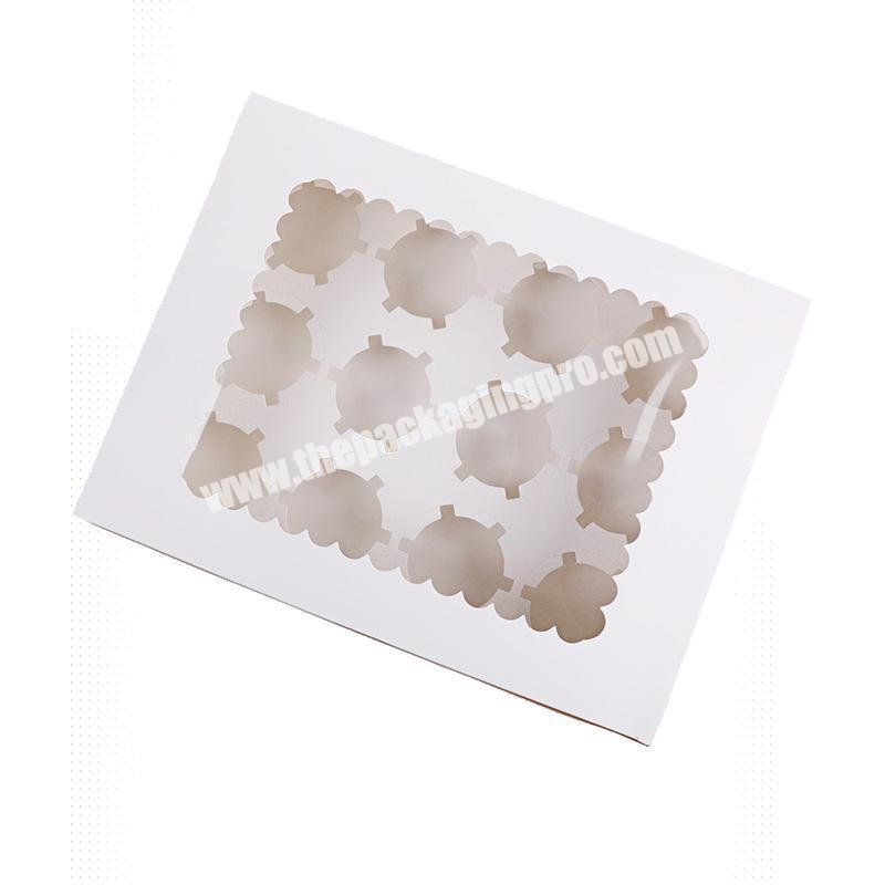 Transparent Birthday10x10x6 Brown Cake Boxes Packaging With Window
