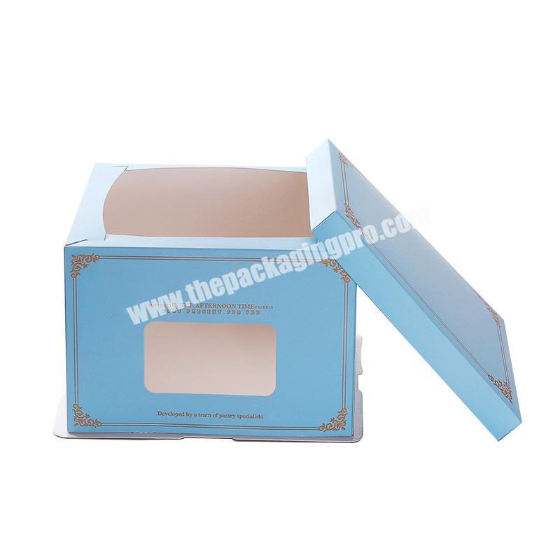 Transparent Luxury Disposable Square Plastic Cake Box