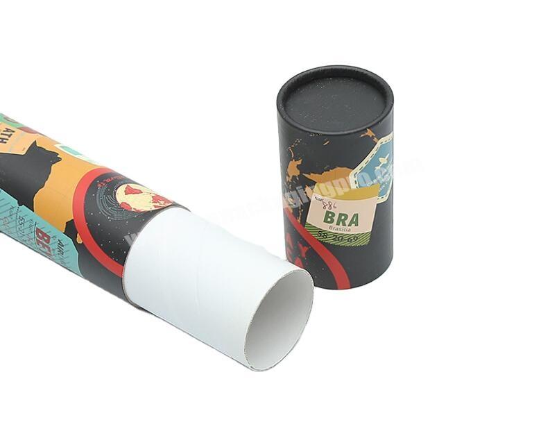 Wholesale 100ml Custom fancy logo printed kraft plastic paper tube tea cosmetic paper tube packaging