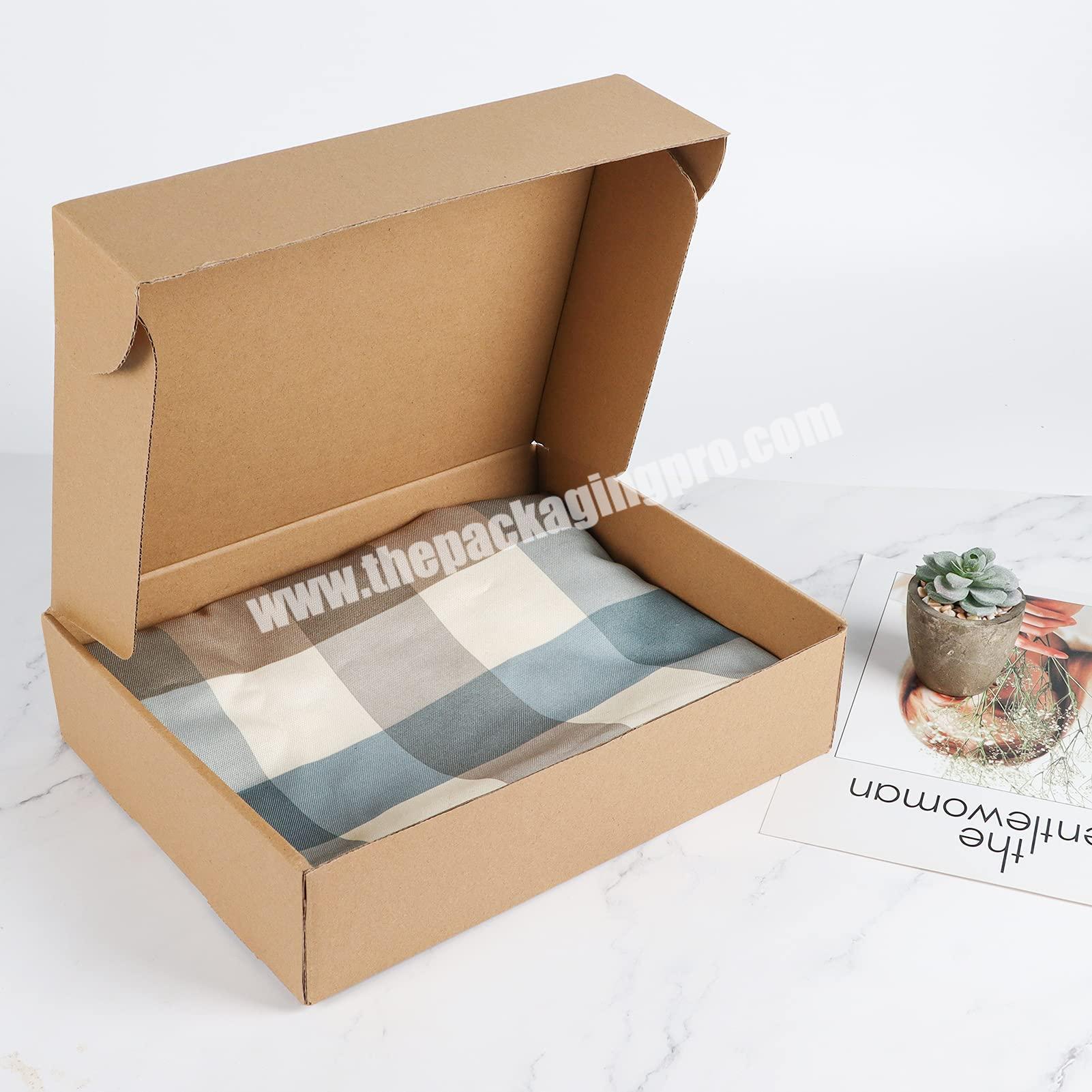 Wholesale Custom Logo 11x9x3 Inches Brown Corrugated Cardboard Mailer Box Shipping Boxes