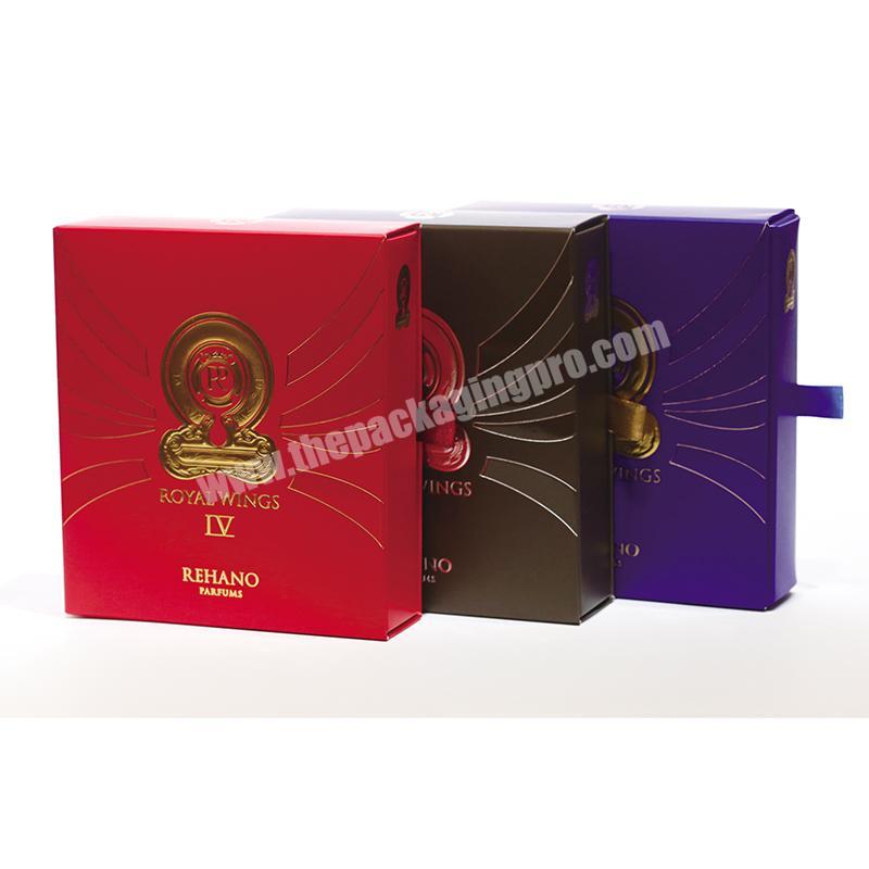 Wholesale Custom Logo Fancy Drawer Box Luxury Perfume Cosmetic Gift Paper Box