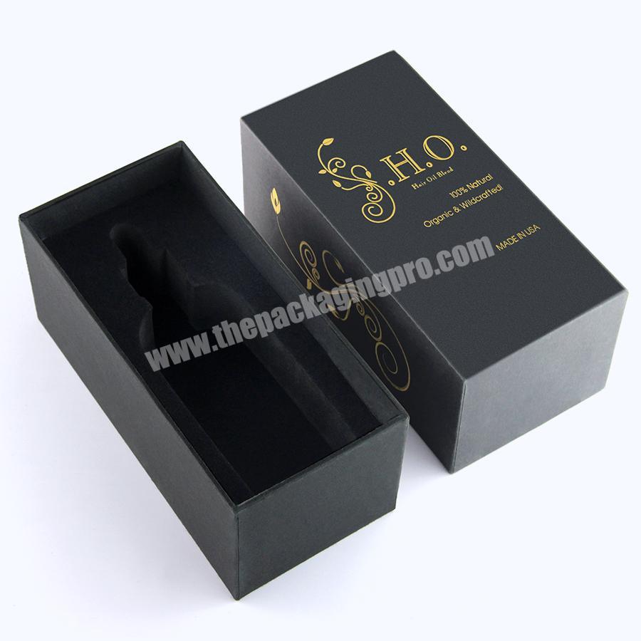 Wholesale Custom Logo magnetic black box Carton Packaging Box with magnetic