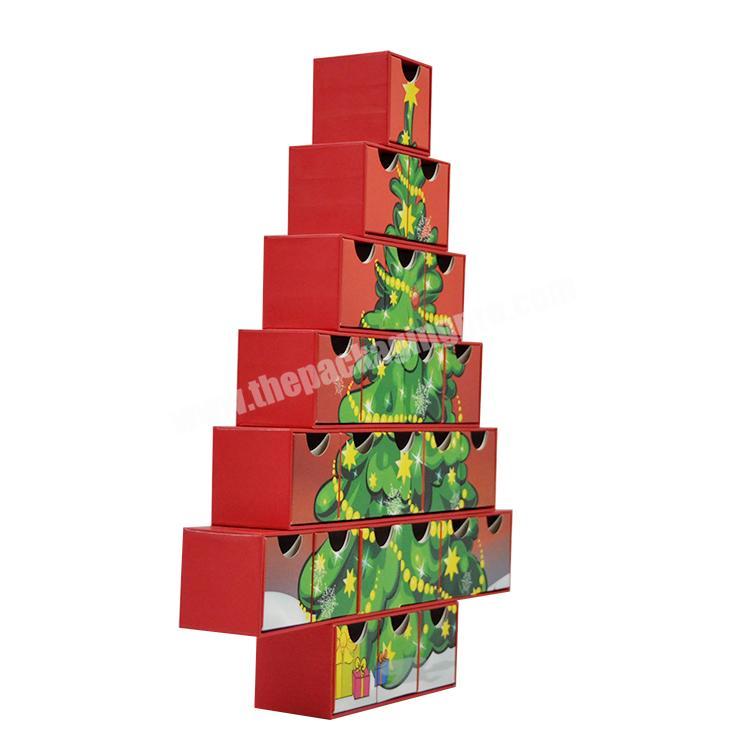 Custom Wholesale Factory High Quality Chocolate Christmas Tree Advent Calendar Advent Calendar House For Kids