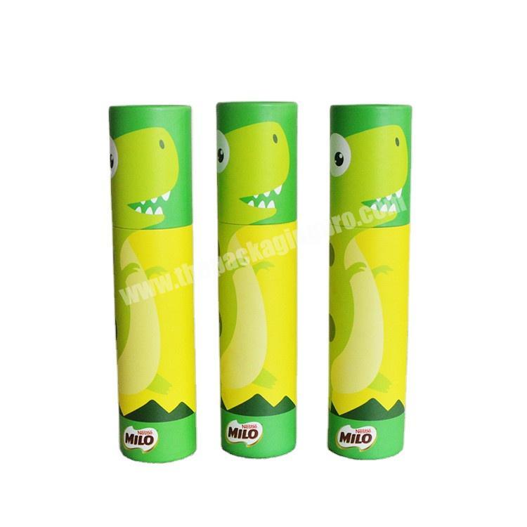eco friendly 200g round cylinder cardboard cosmetic packaging cosmetic paper tube of kraft