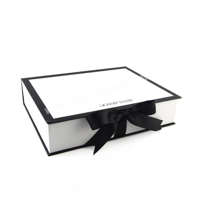 Wholesale Private Label Book Box Vendors Eyelash Extension Packaging Box with Ribbon