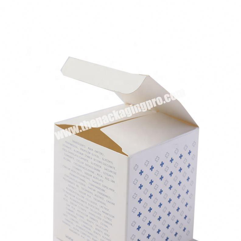 China supplier custom logo cosmetic book shape paper box